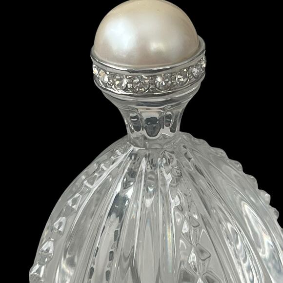 Lenox Pave Jewels Diamonds & Pearls Royal Lead Crystal Egg Trinket Box Vintage - Picture 4 of 12